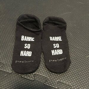 Pure Barre Socks-size Medium -Barre So Hard